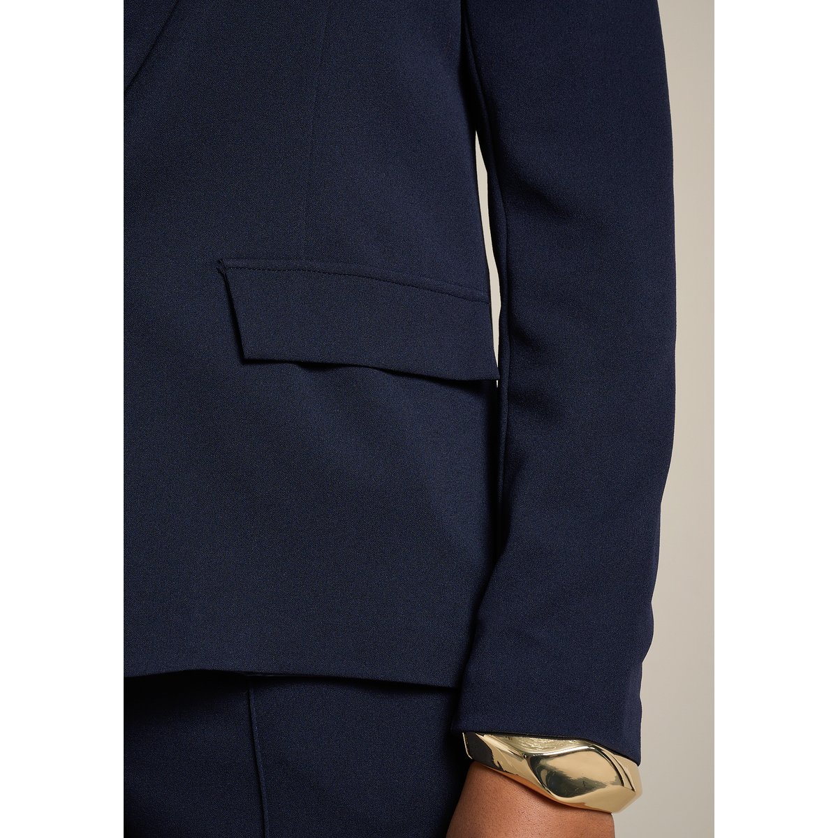 Blazer à coupe classique bleu marine, LOLALIZA