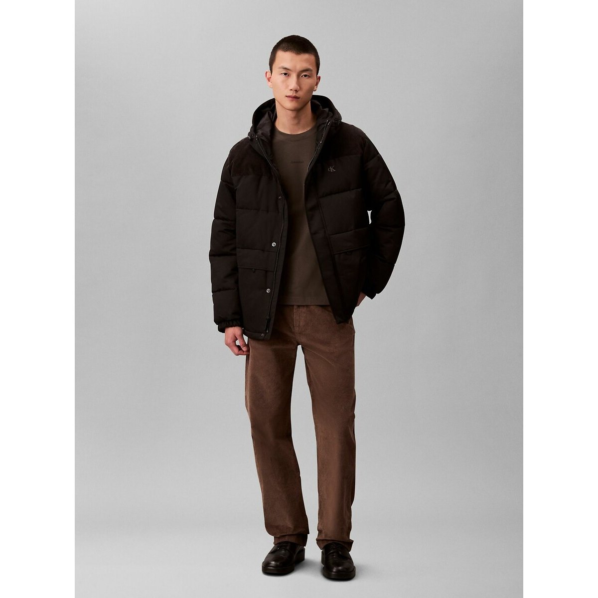 Doudoune velours noir, CALVIN KLEIN