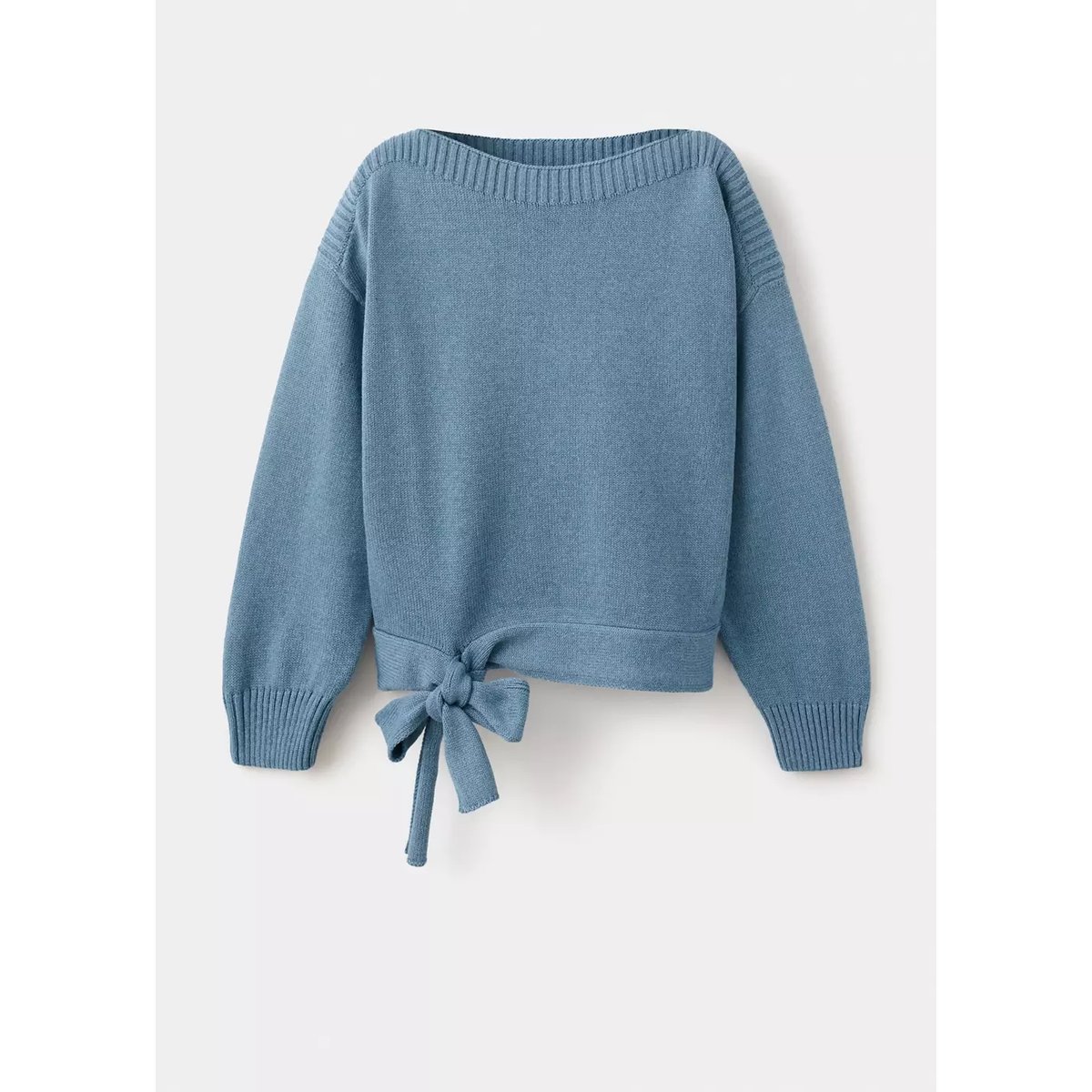 Pull-over en maille fine bleu, MANGO TEEN
