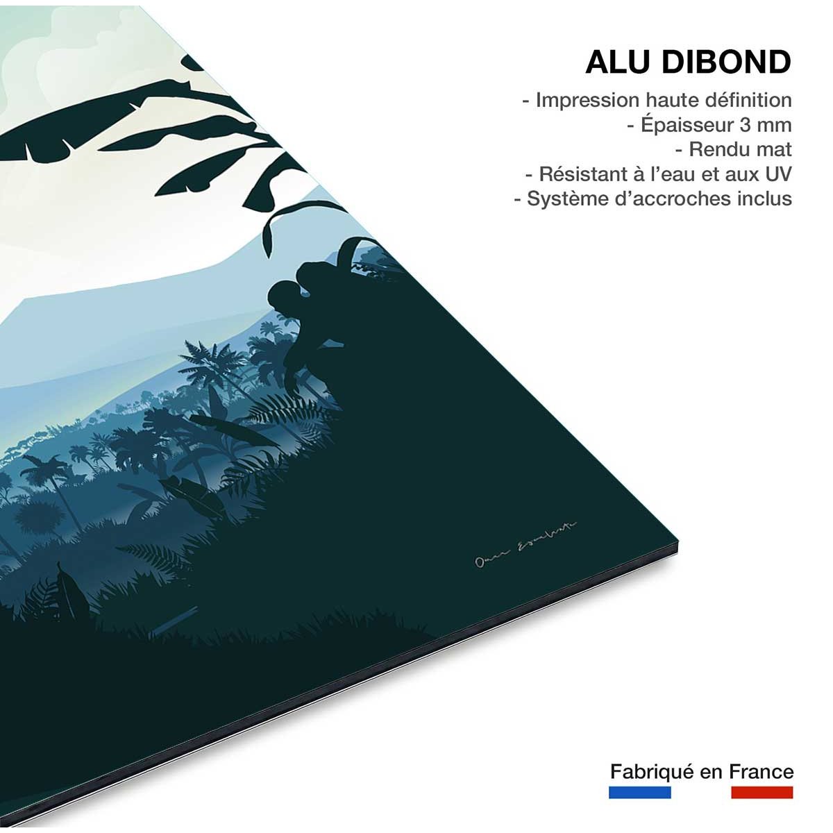 Tableau Voyage en Honduras tableau alu dibond, HEXOA