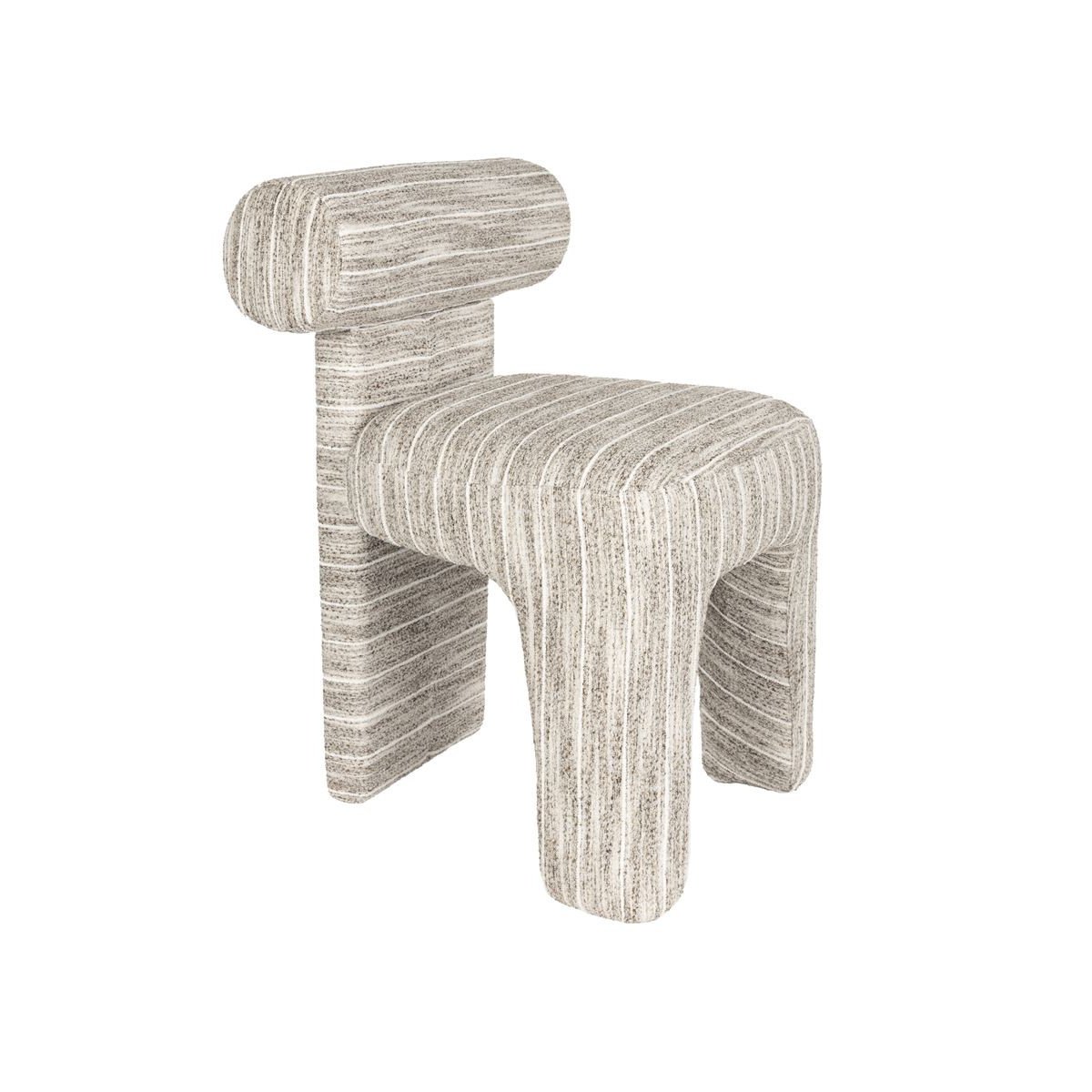 Chaise design empilable en tissu (lot de 2), VANA beige, BOITE A DESIGN