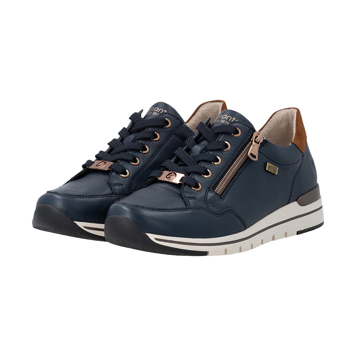 Basket Cuir Rieker Rdg bleu, REMONTE