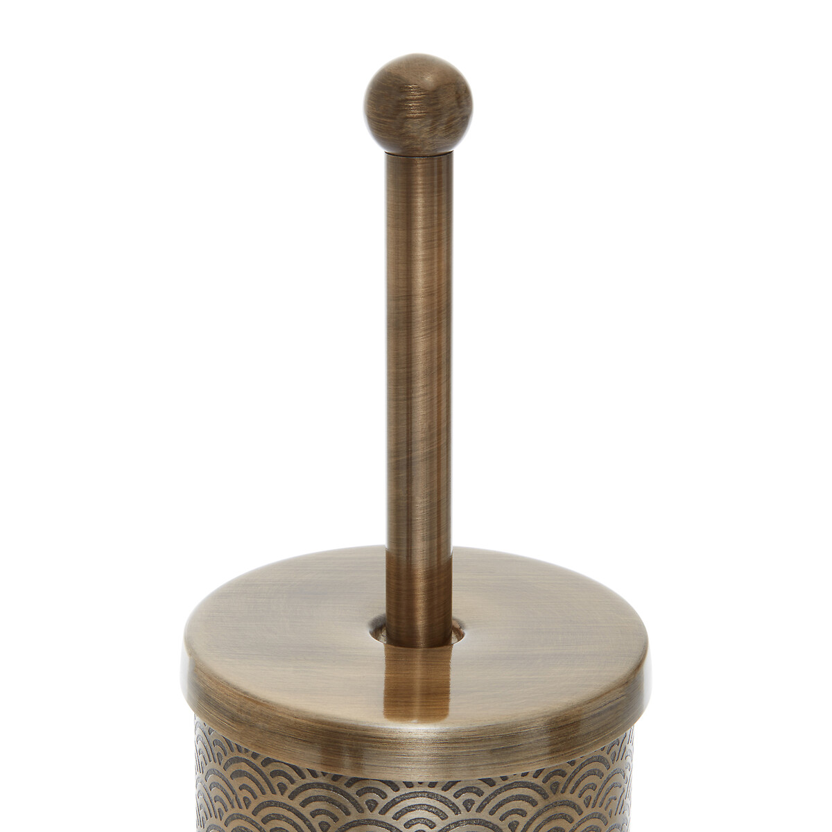 Art Deco Gold Finish Toilet Brush gold-coloured, FIFTY FIVE SOUTH