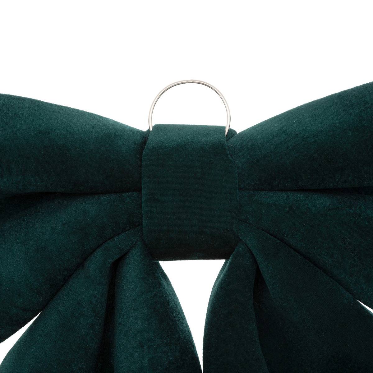 Nœud déco velours 35 x 40 cm vert vert, ATMOSPHERA