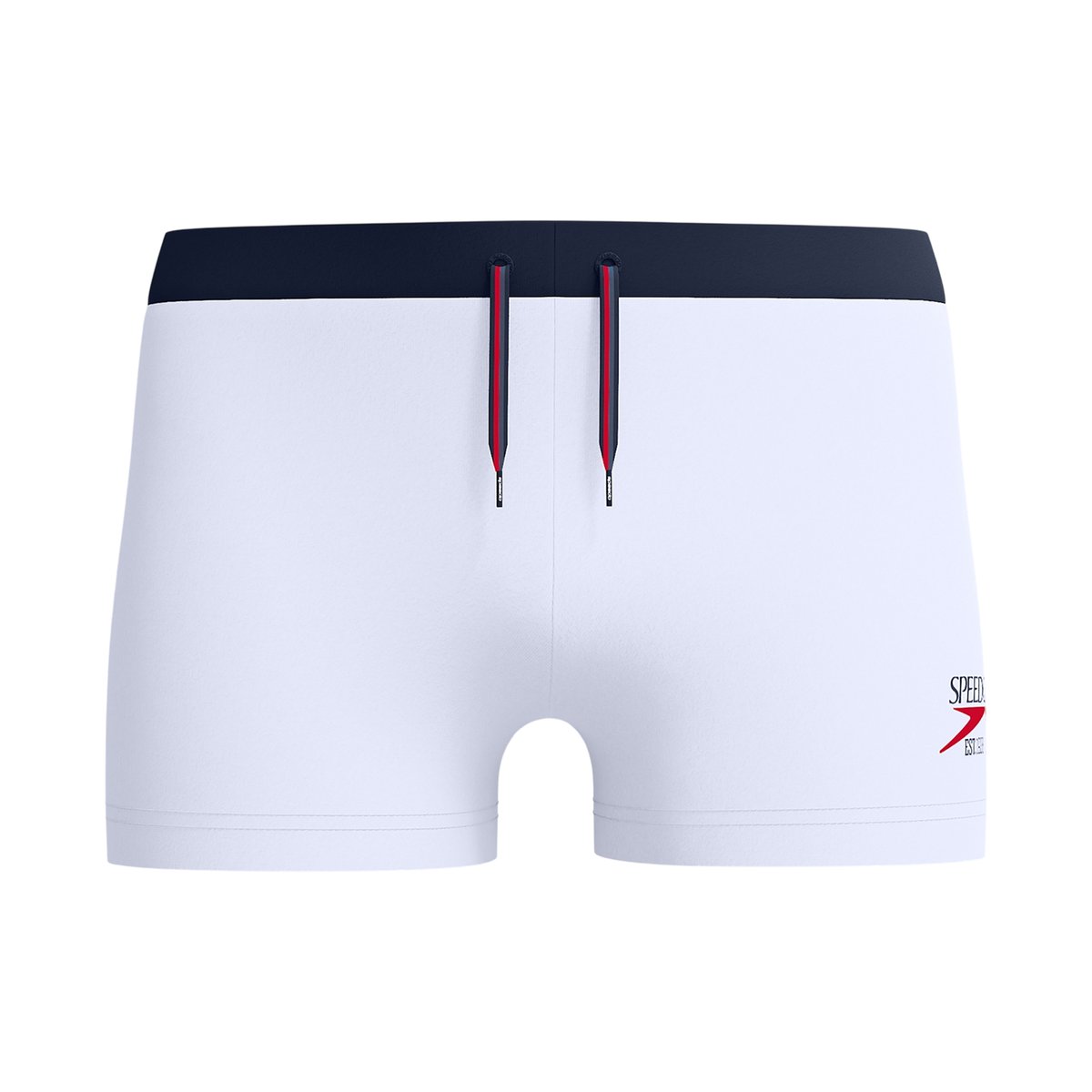 Short de bain bicolore motif/style logo blanc, SPEEDO