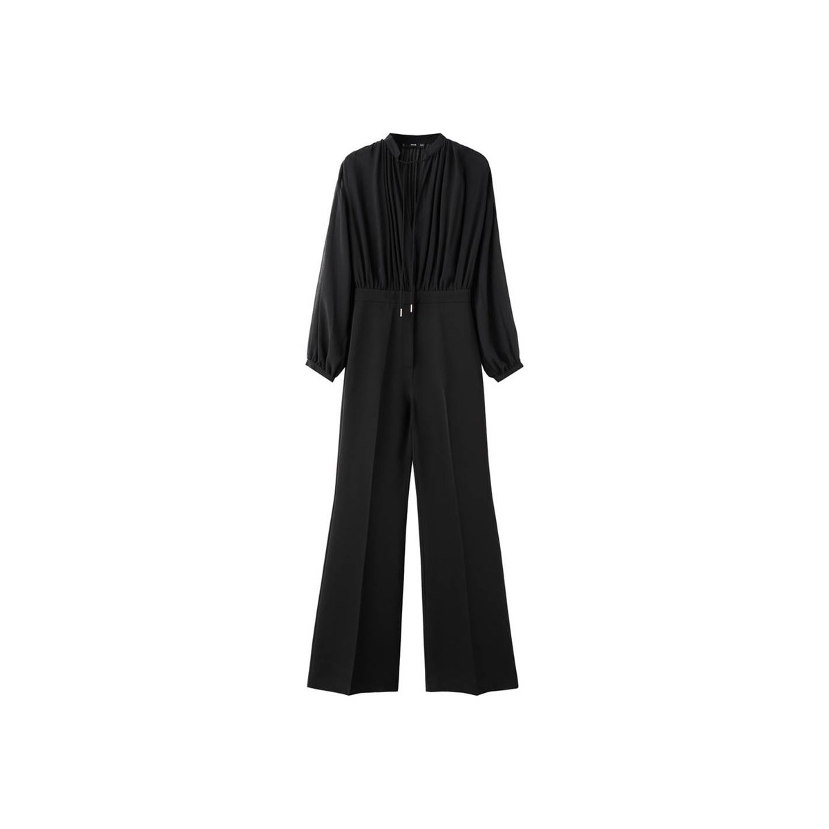 Combinaison assortie col V noir, MANGO