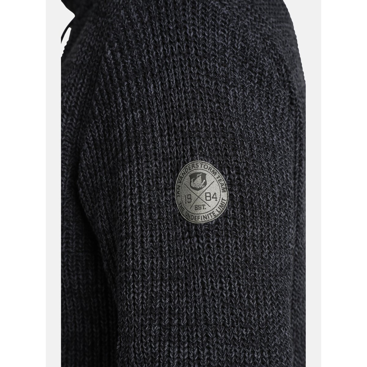 Pull DUMENI noir mélange, JAN VANDERSTORM