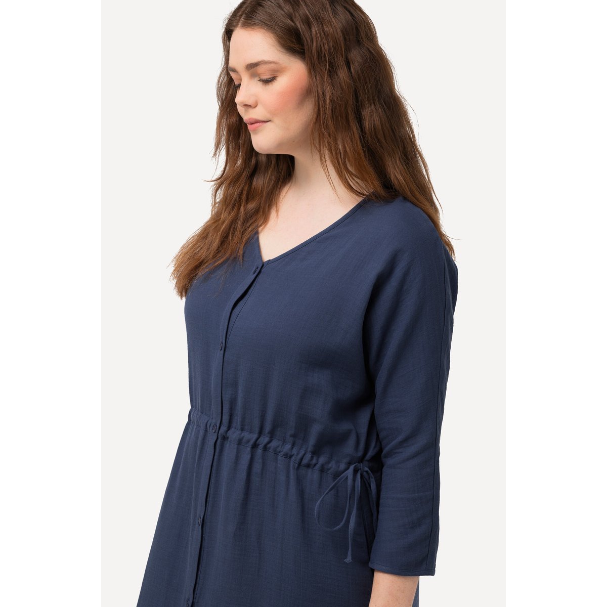 Robe midi bubble bleu encre, ULLA POPKEN
