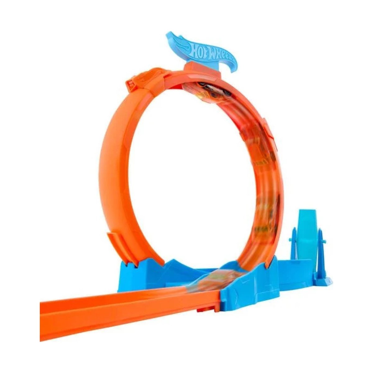 Hot Wheels Track Creator : triple looping multicolore, MATTEL