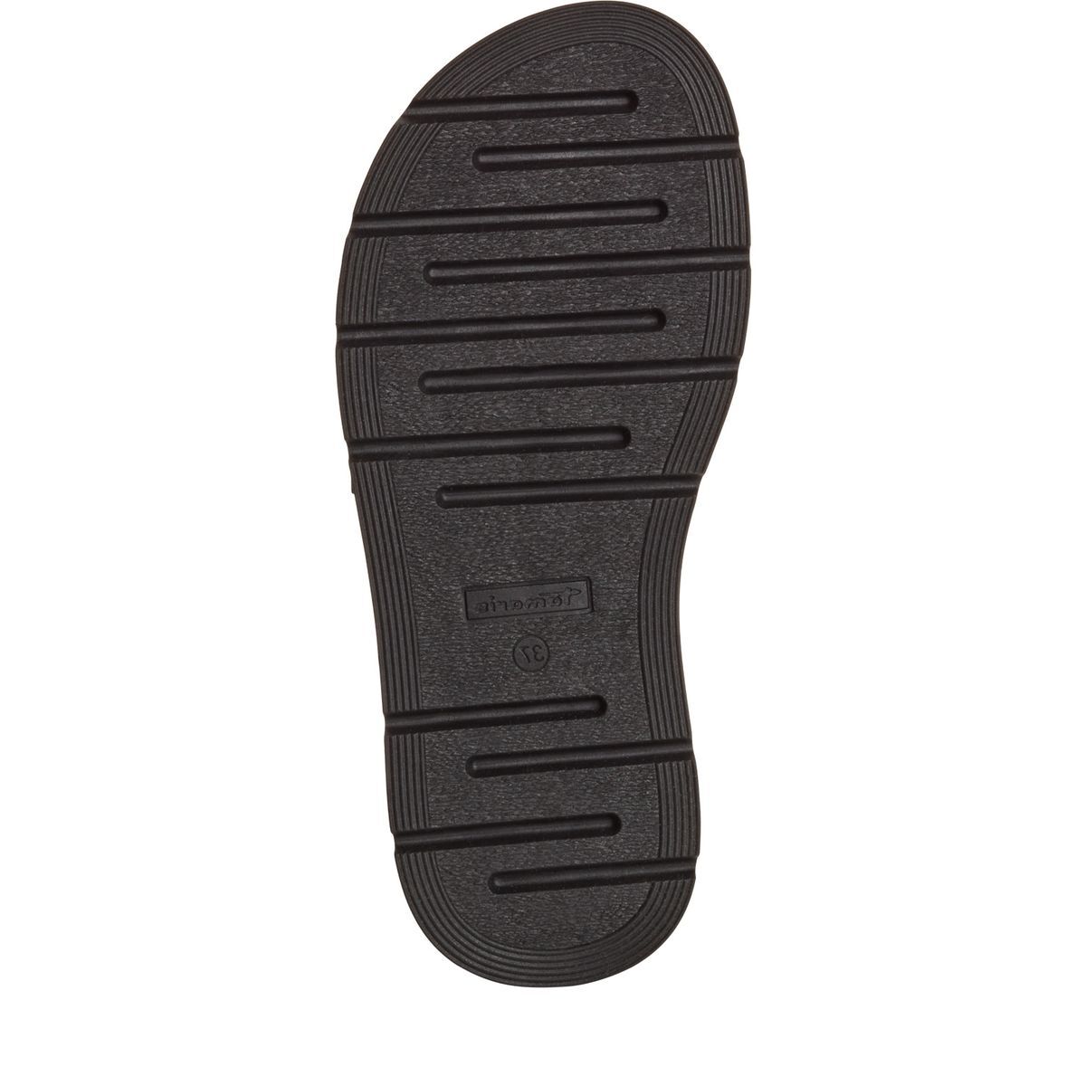 Mule en cuir noir, TAMARIS