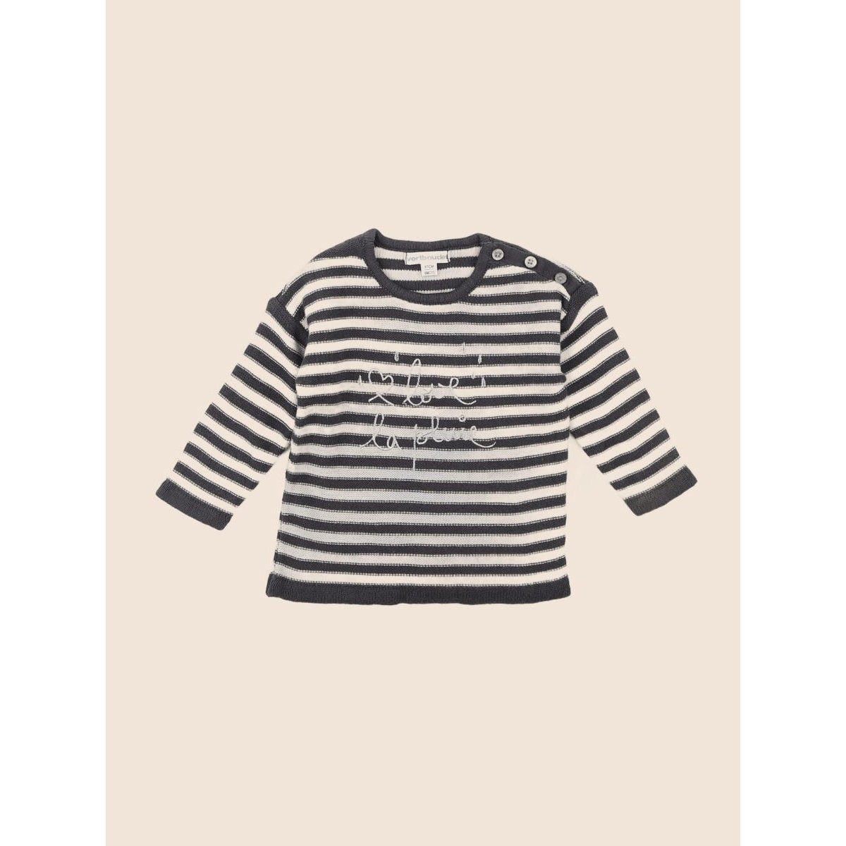 Pull - Très bon état gris, argent, VERTBAUDET