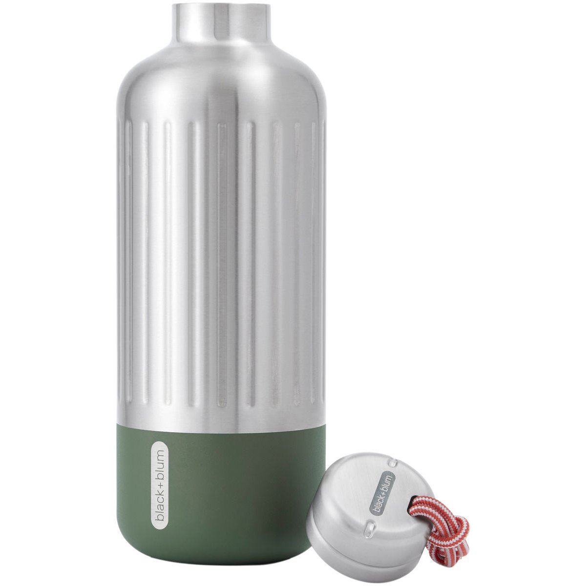 Gourde isotherme explorer en acier inoxydable olive 850 ml gris, BLACK + BLUM