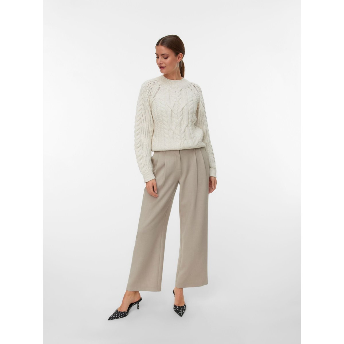Pull En Maille birch, VERO MODA