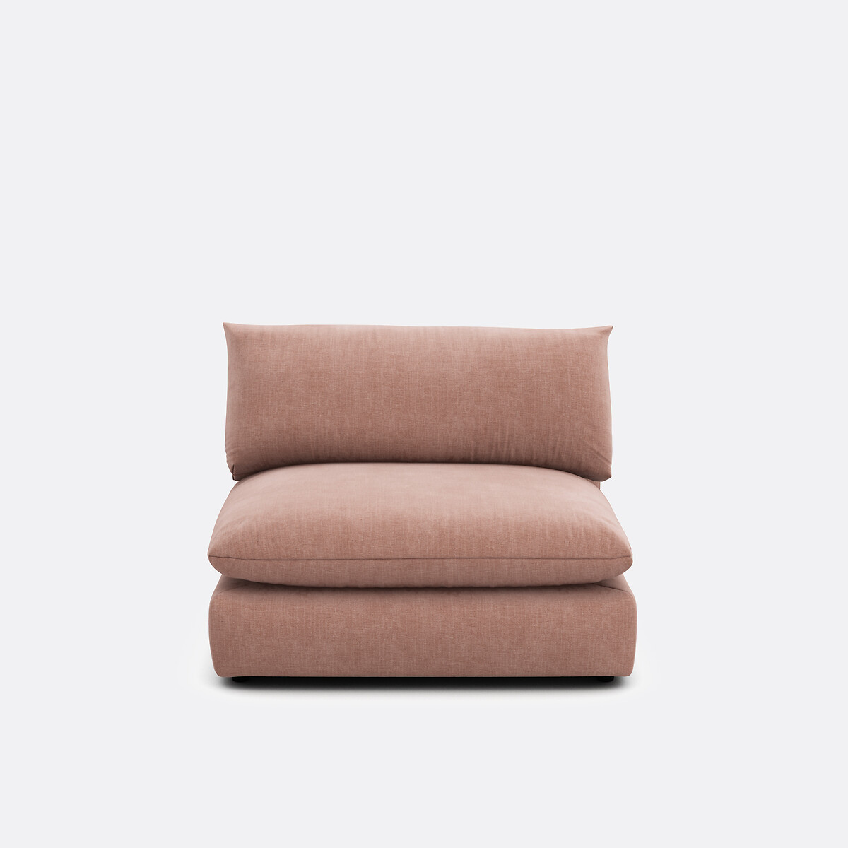 Módulo de asiento para sofá modular, en tejido estructurado, MALO praliné, LA REDOUTE INTERIEURS