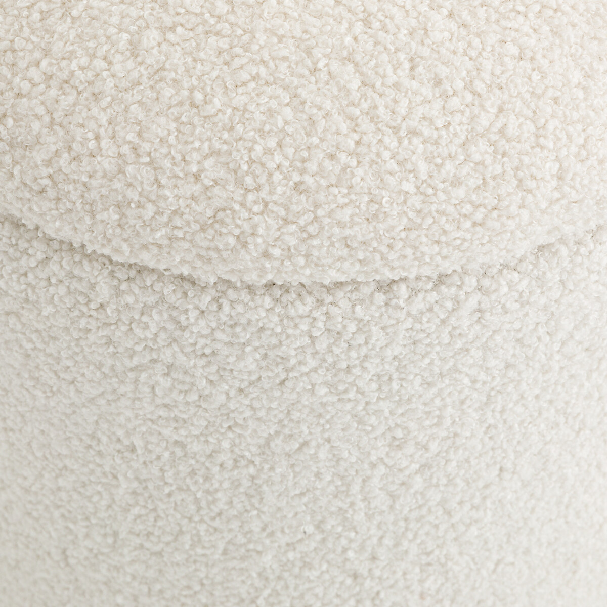 Pouf avec coffre, bouclette, TIMOUR ecru, LA REDOUTE INTERIEURS