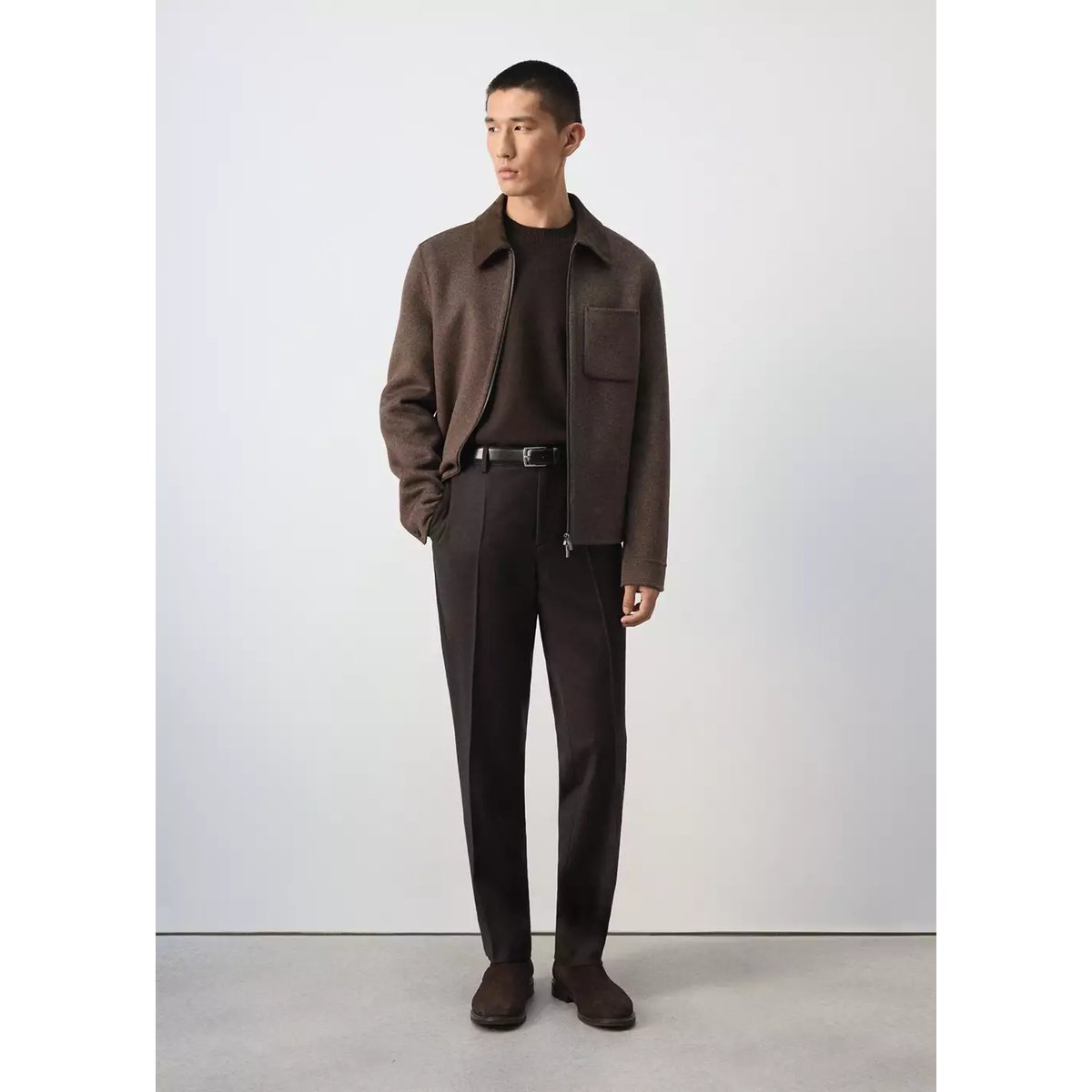 JACKET MART chocolat, MANGO MAN