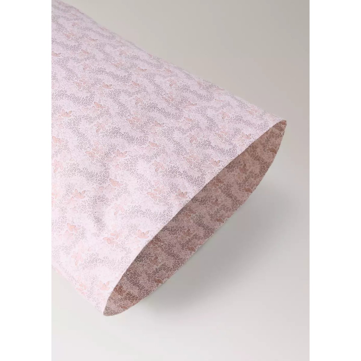 Taie d’oreiller enfant imprimé fleurs 45x110 cm nude, MANGO HOME