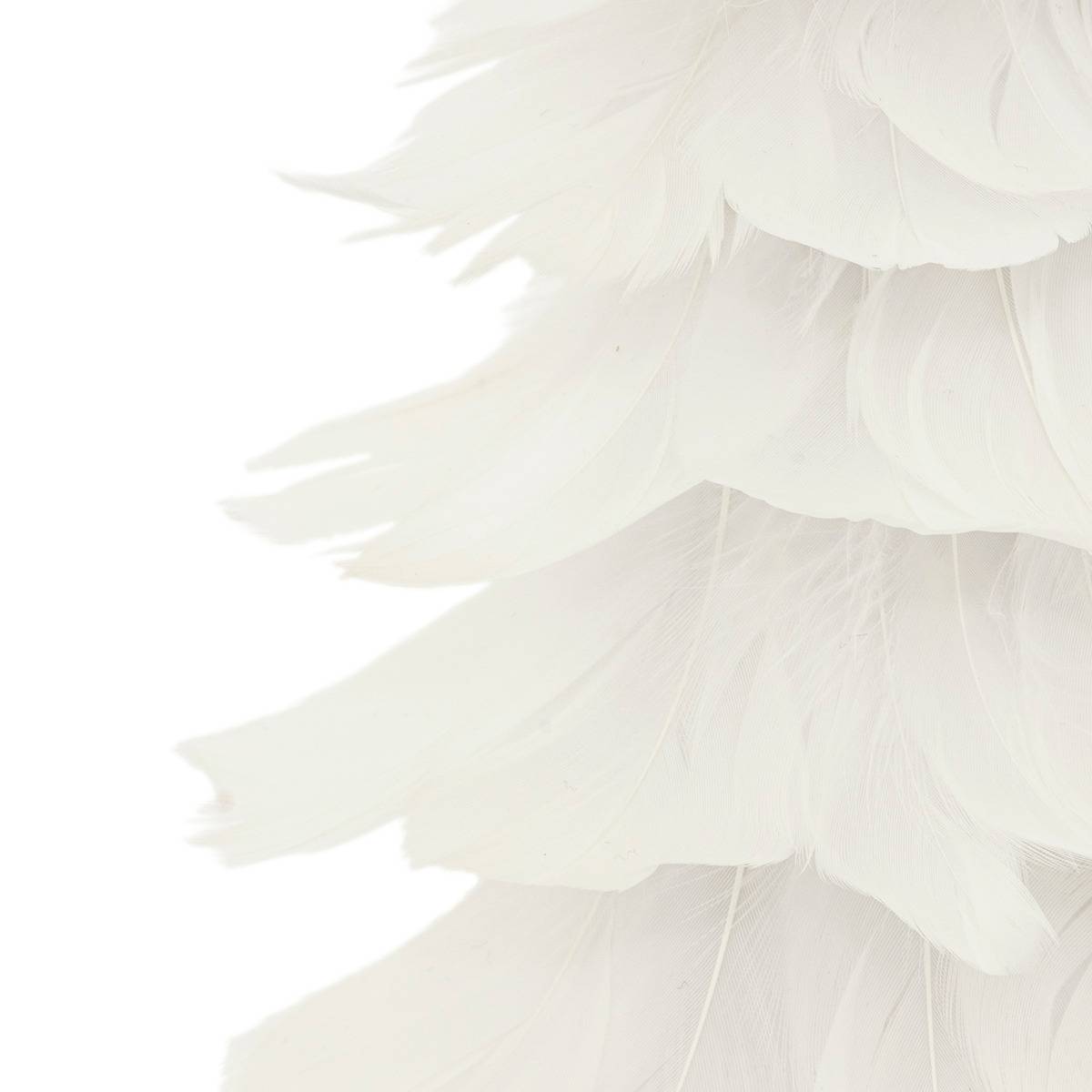 Cône plume blanc H40 blanc, ATMOSPHERA