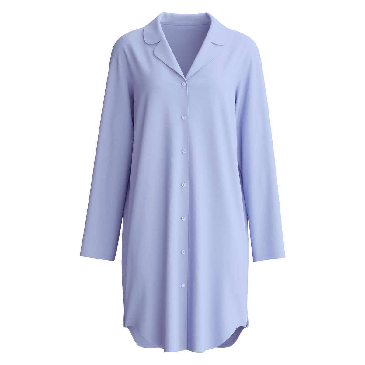 Chemise de nuit manches longues Coton EDITION 85 milky blue, CALIDA