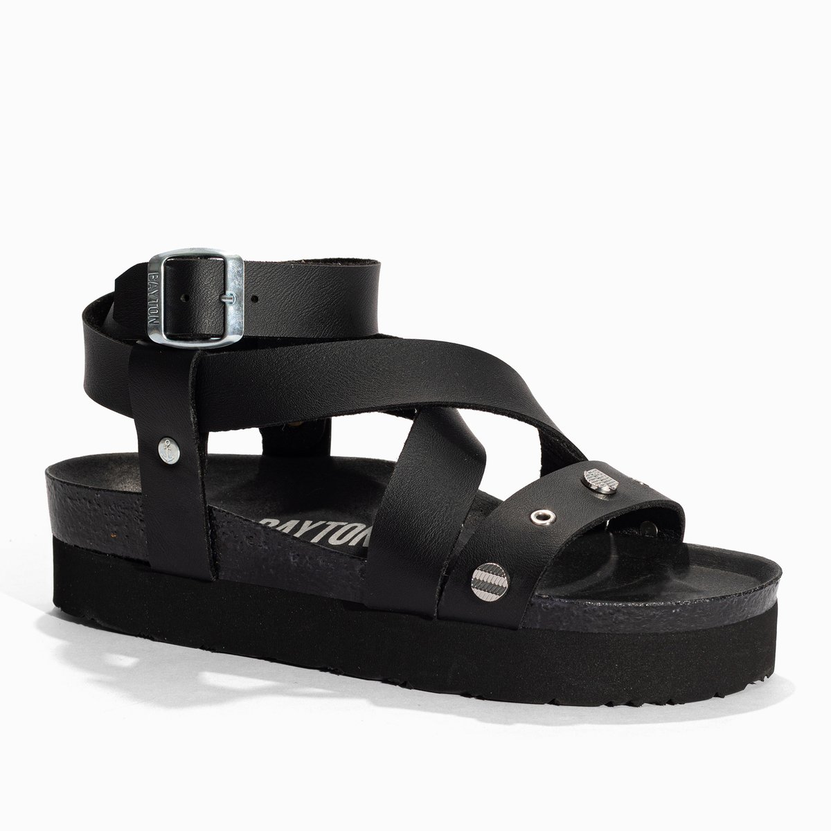 Sandales Vegan MYLENE noir, BAYTON