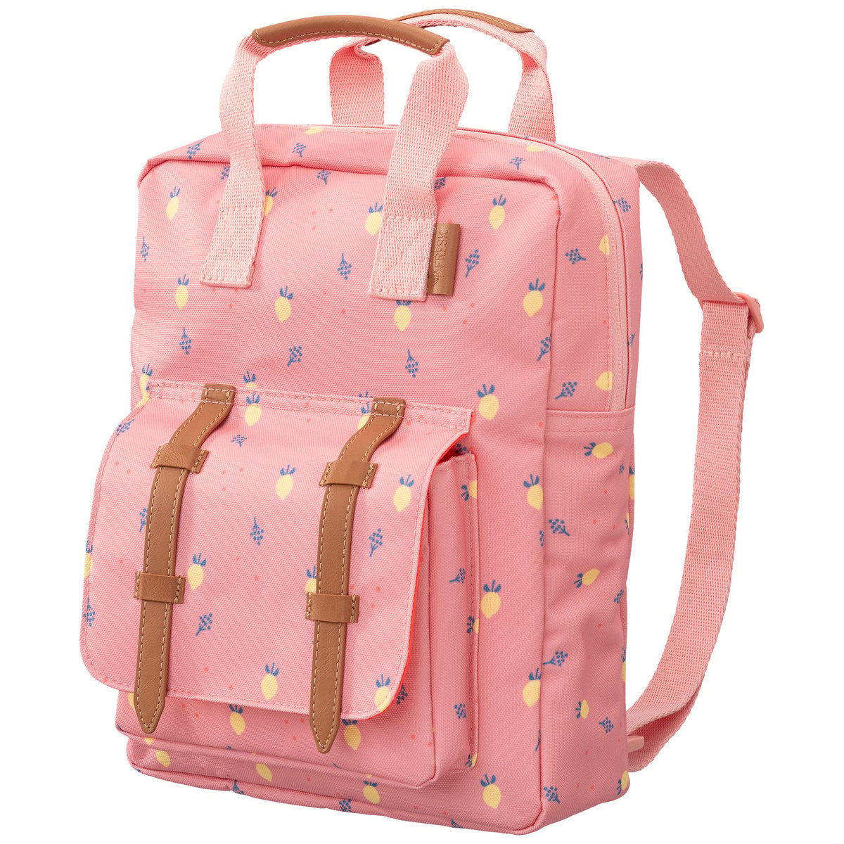 Sac à dos bébé rose, jaune, bleu, FRESK