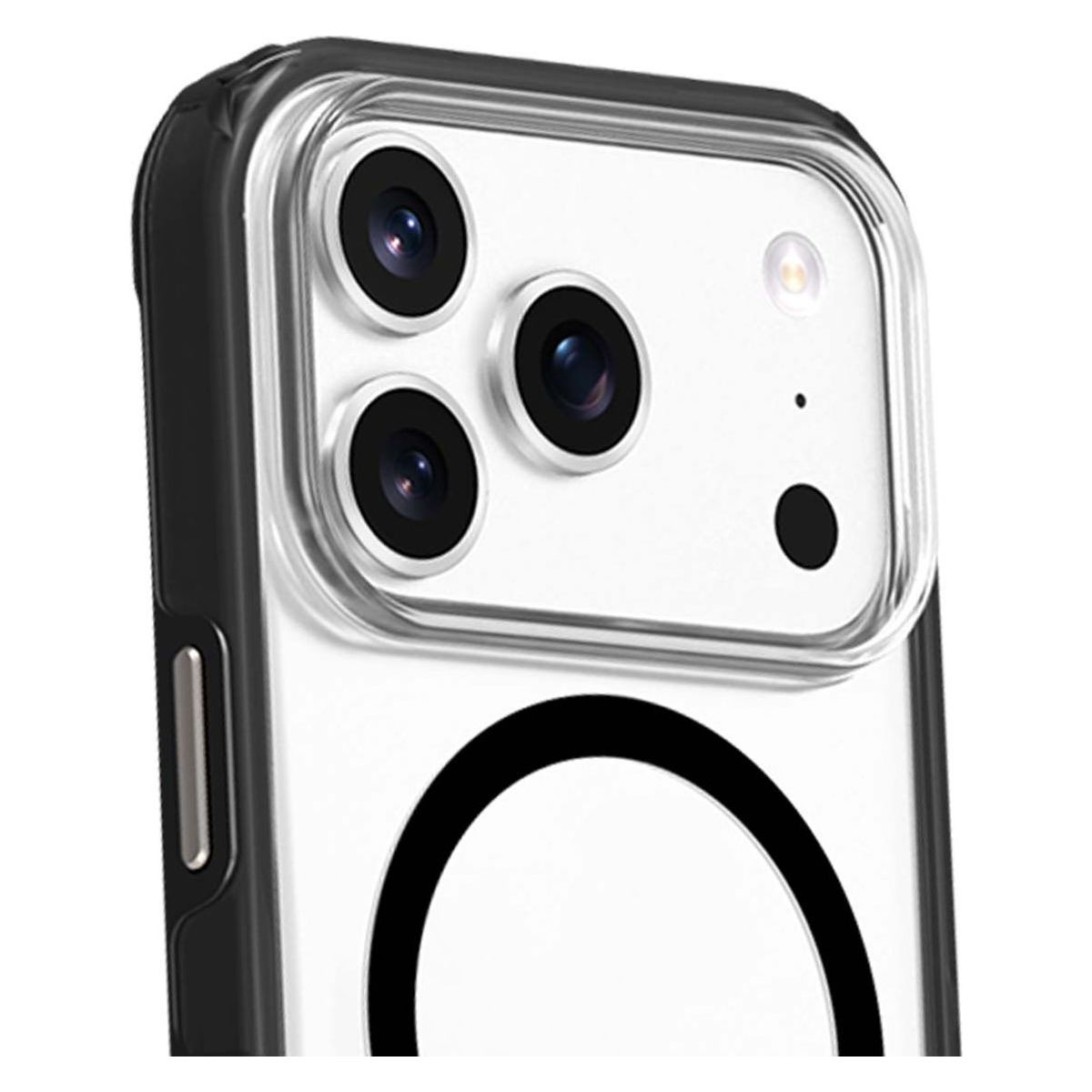 Coque iPhone 17 Pro MagSafe Xtrem Noir couleur unique, FORCE CASE