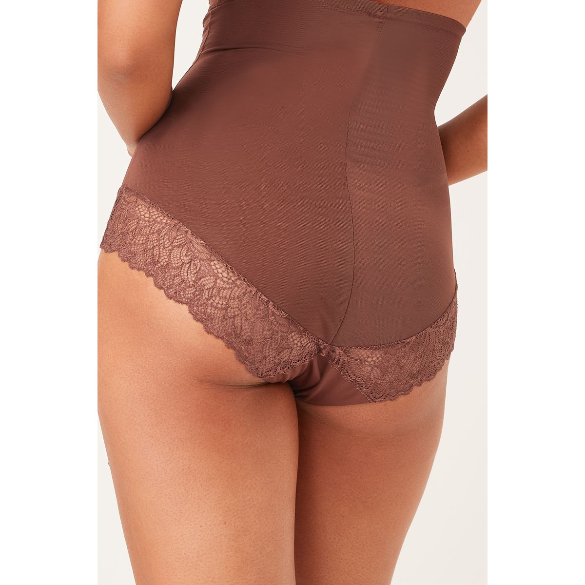 Culotte À Taille Haute Avec Maintien Ferme marron chocolat, NEXT