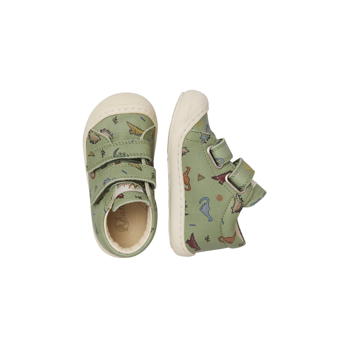 Chaussures premiers pas en cuir COCOON VL vert-, NATURINO