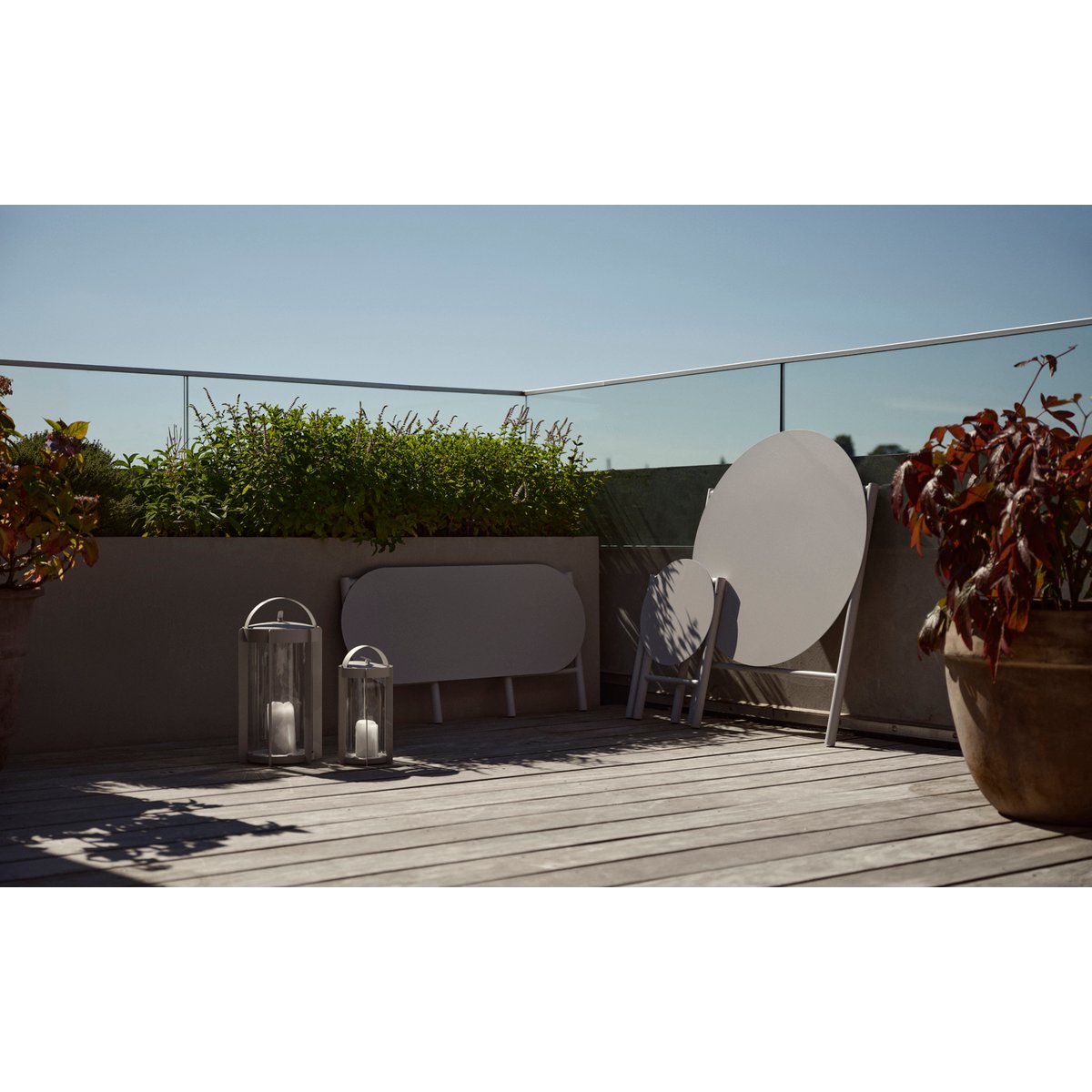 Table pliable DISC gris clair, ZONE DENMARK