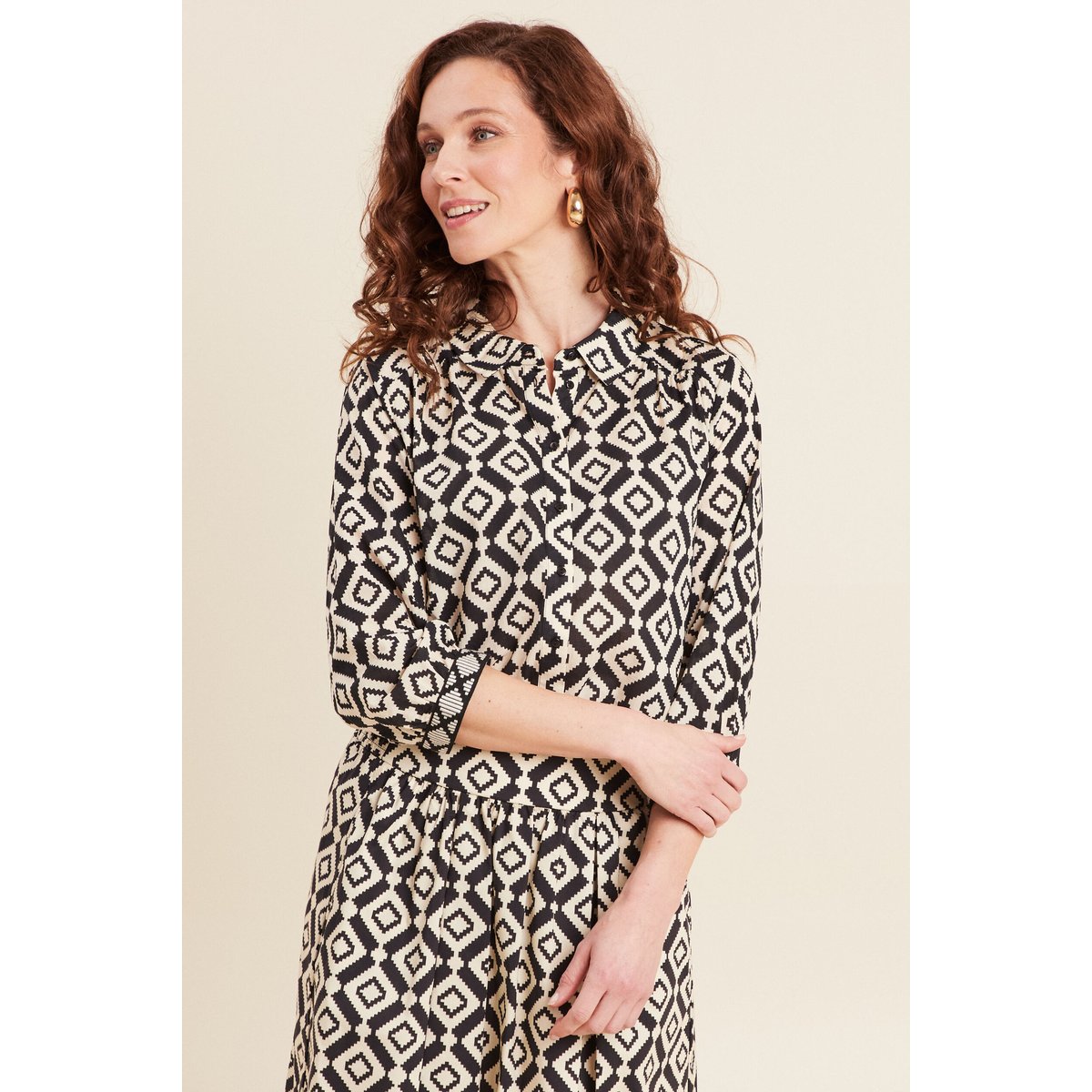 Chemise manches 3/4 noir, BREAL