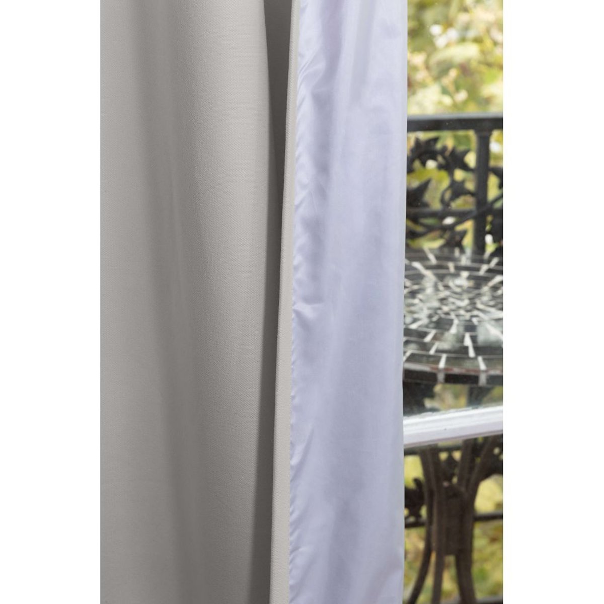 Rideau thermique Galon fronceur COCOON gris mc17, MOONDREAM