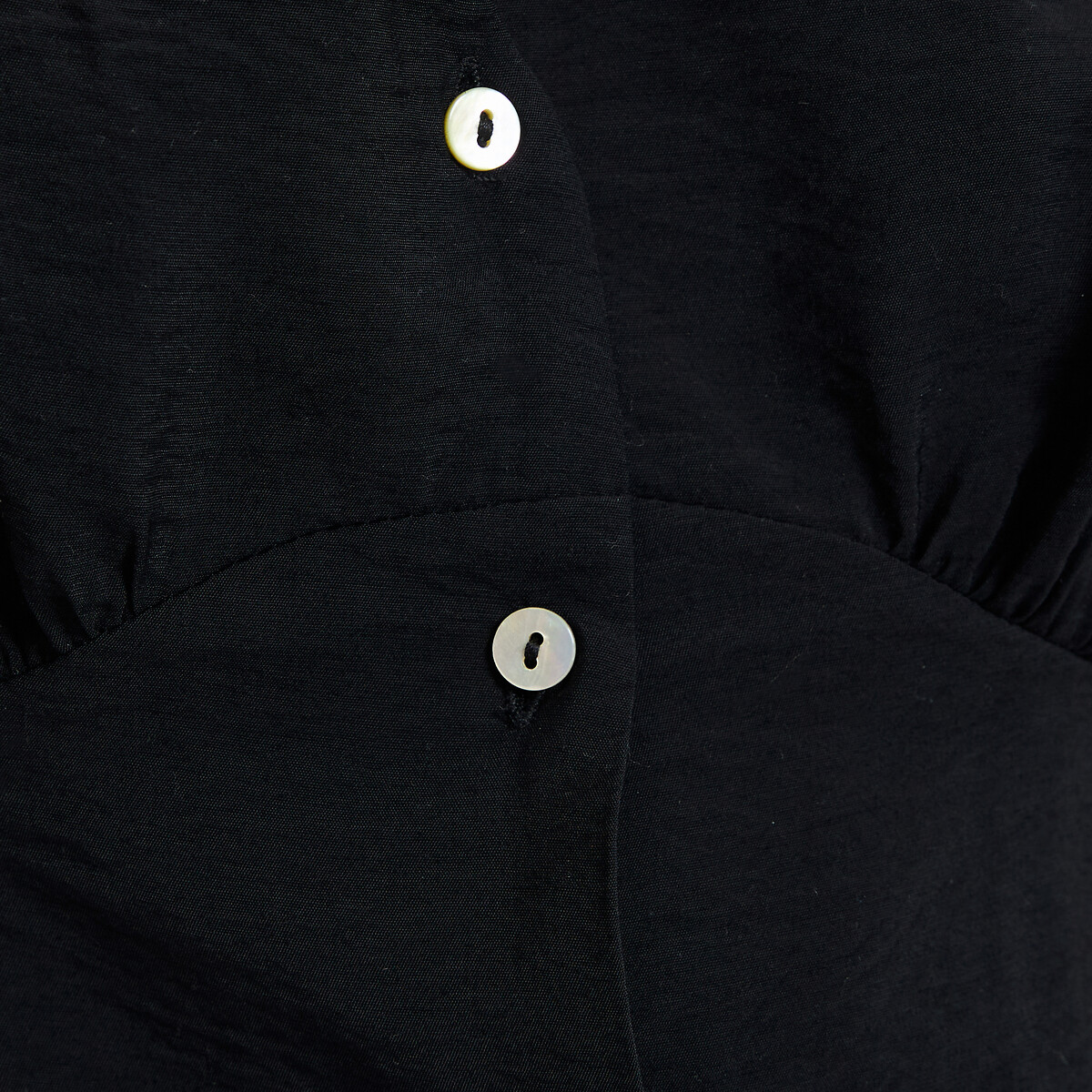 Robe évasée, courte, manches courtes noir, LA REDOUTE COLLECTIONS