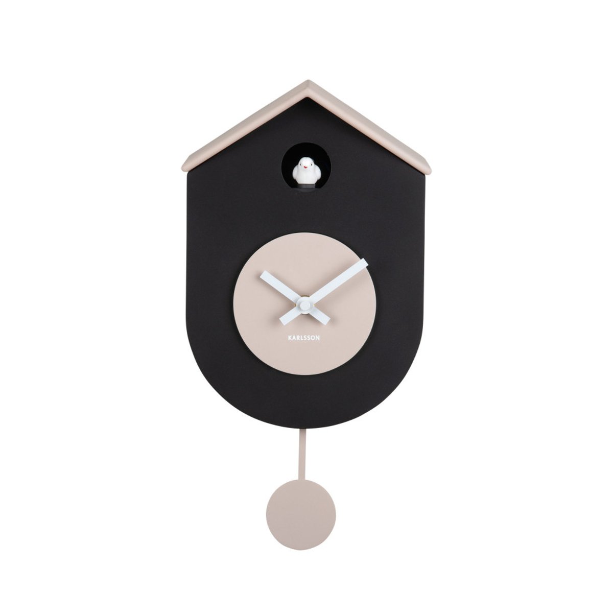Horloge à pendule- GRATO CUCKOO noir, KARLSSON