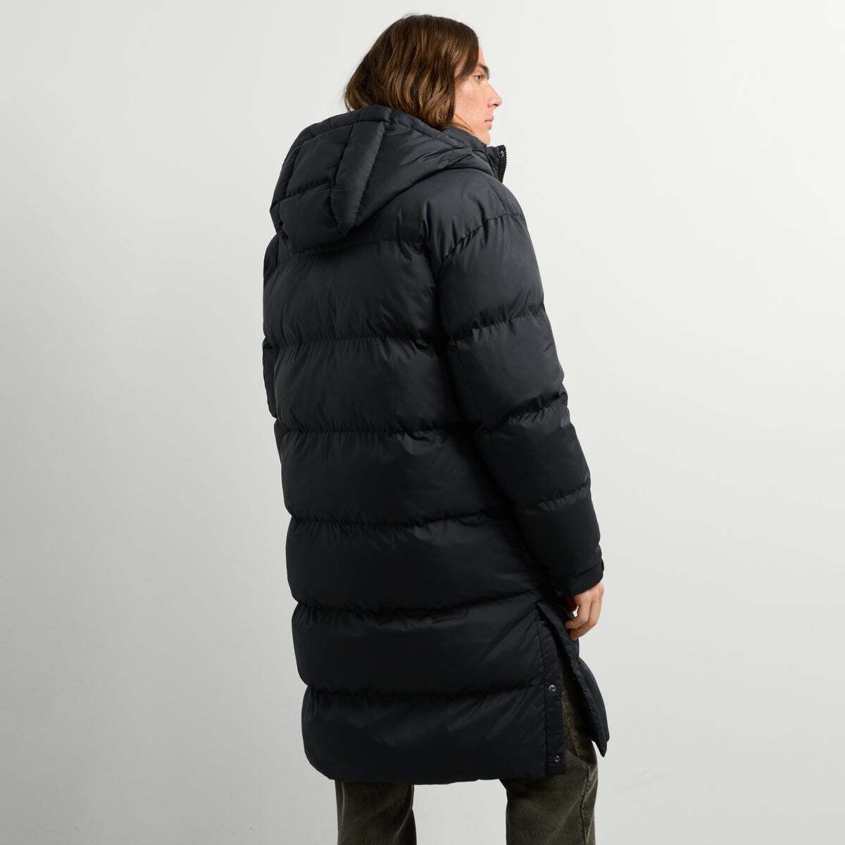 Doudoune Longue Avec Capuche noir, PEPE JEANS