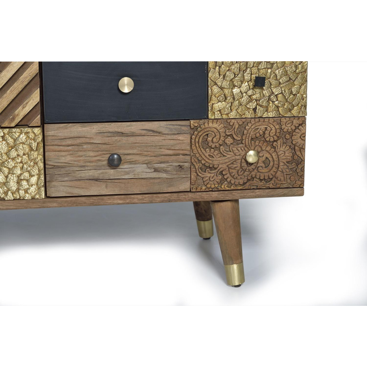 Buffet 4 tiroirs - OLYMPE marron, DECORATION D’AUTREFOIS