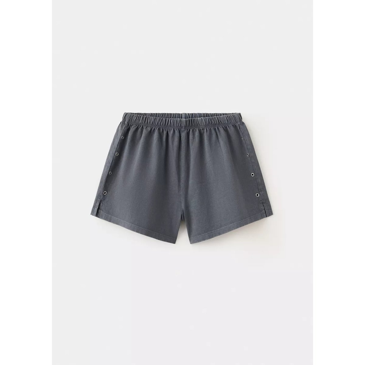 Short en coton à broderie anglaise gris anthracite, MANGO KIDS