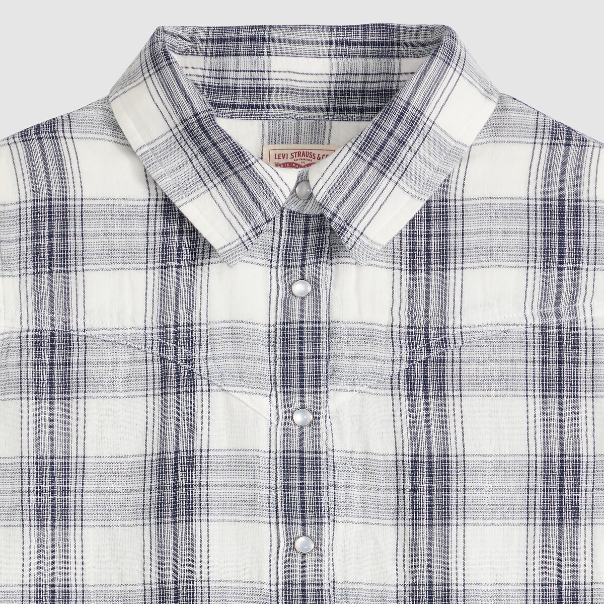 Chemise imprimé à carreaux, manches longues carreaux bleu/blanc, LEVI'S