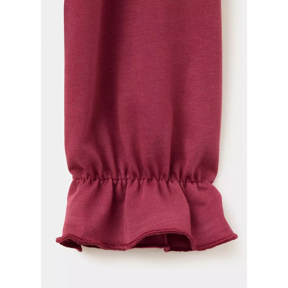 T-shirt en coton à volants cerise, MANGO KIDS