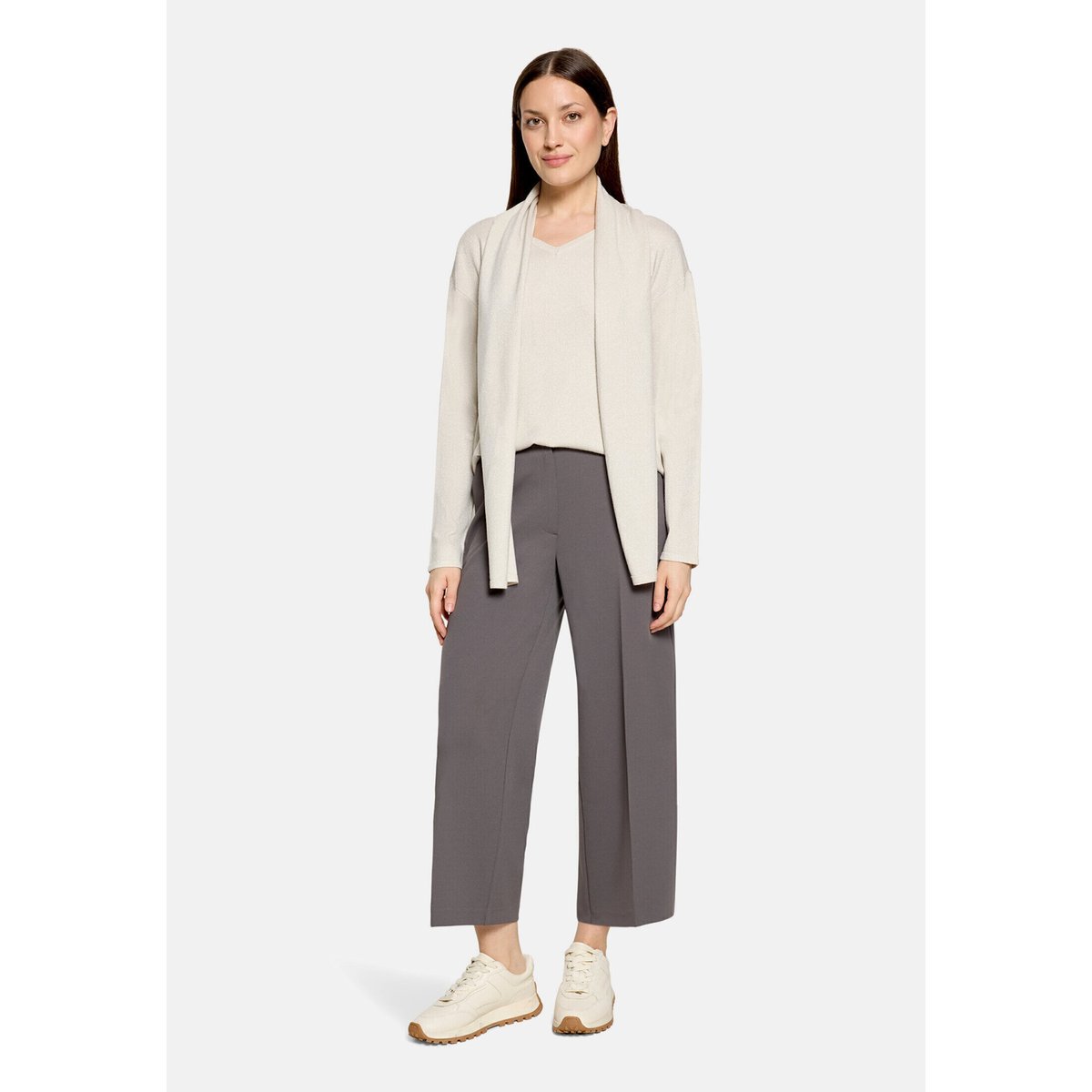 Pull-over en maille à fils de fil textile pastel sand, BETTY BARCLAY