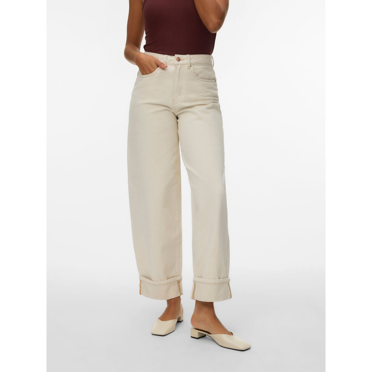Jean Mom ecru, VERO MODA