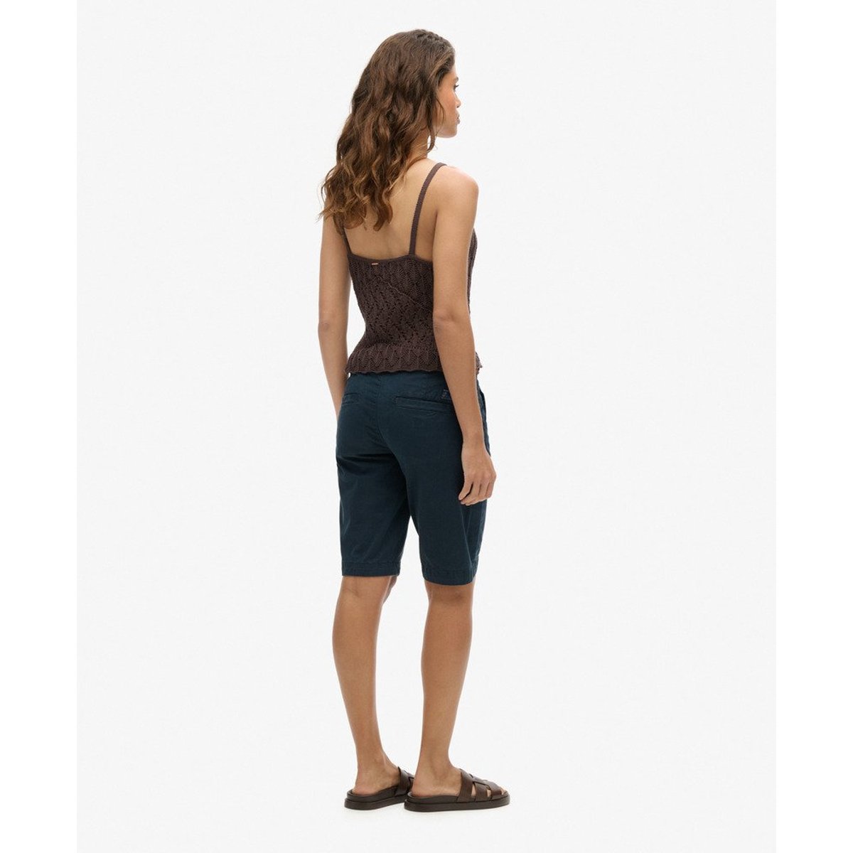 Short chino City bleu nuit foncé, SUPERDRY