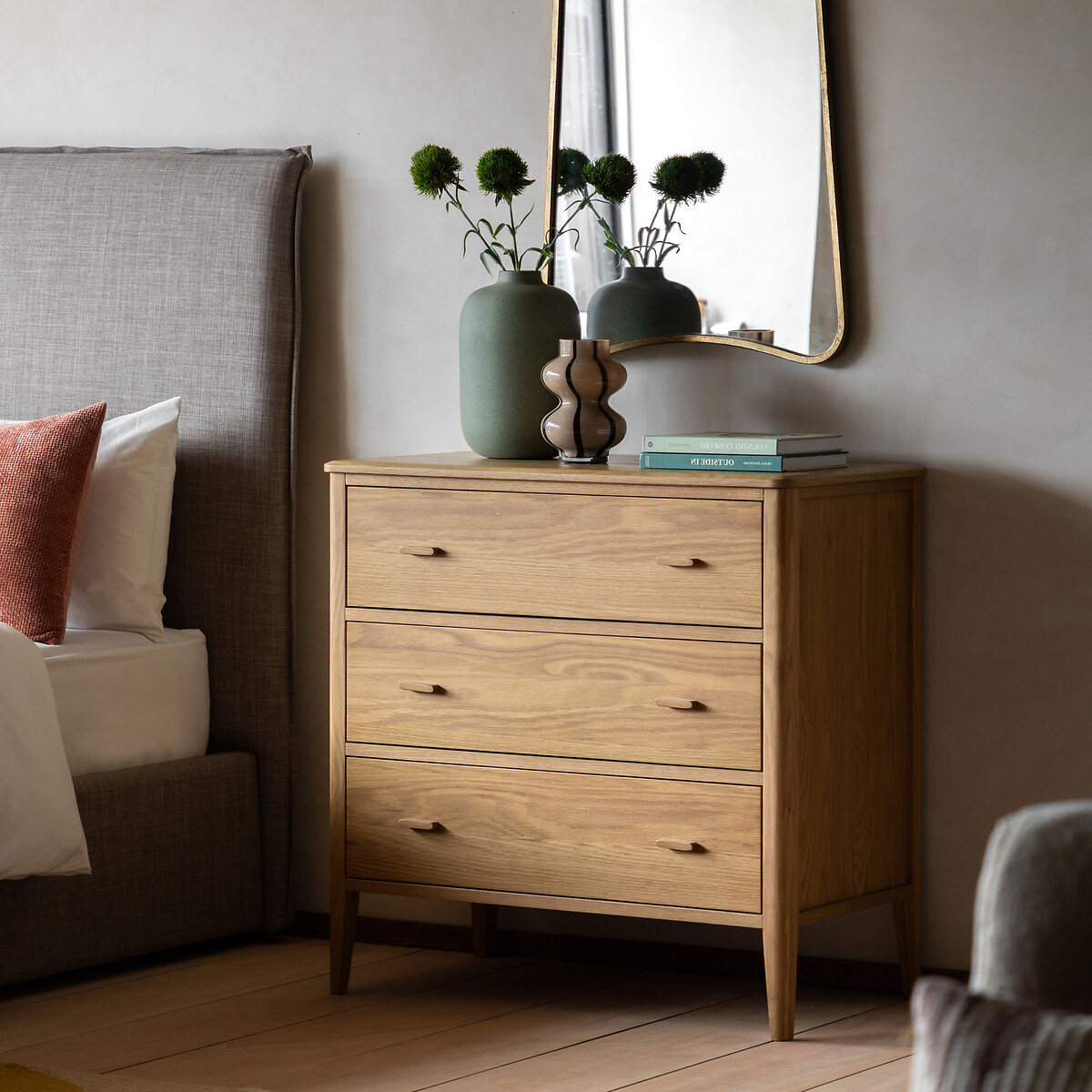 Buttermere Wooden 3 Drawer Chest light wood, SO'HOME