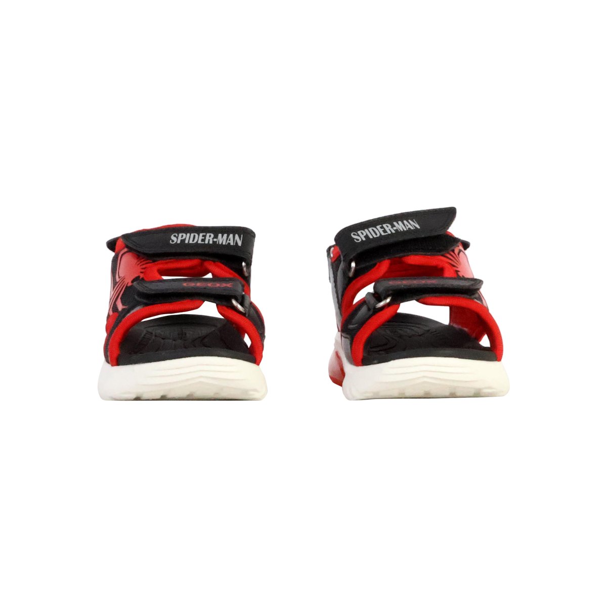 Sandales à Scratch Ciberdron noir/rouge, GEOX