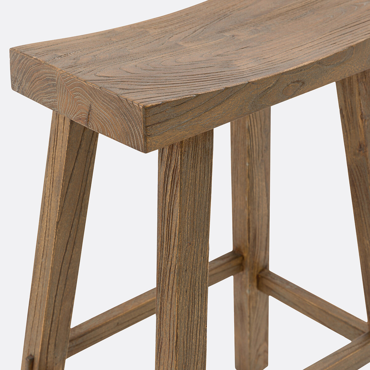 Banco alto em olmo maciço, alt. 65 cm, Asayo natural, LA REDOUTE INTERIEURS