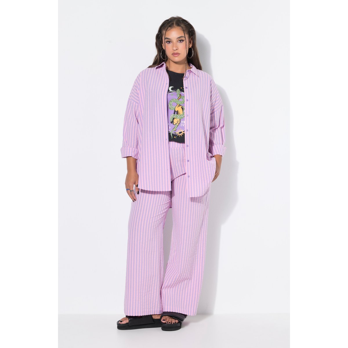 Chemisier oversize lilas, STUDIO UNTOLD