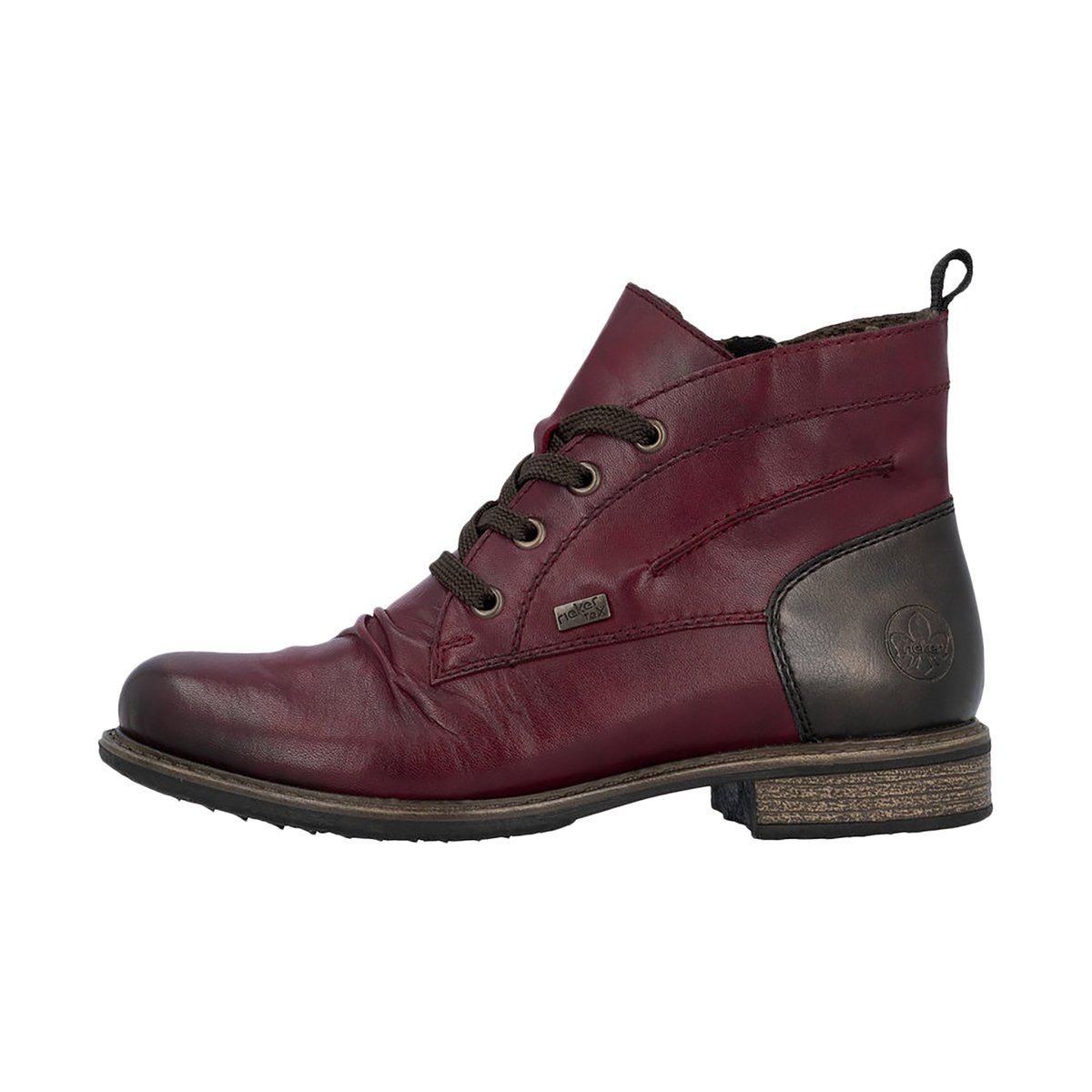 Bottine Cuir Odeon rouge, RIEKER