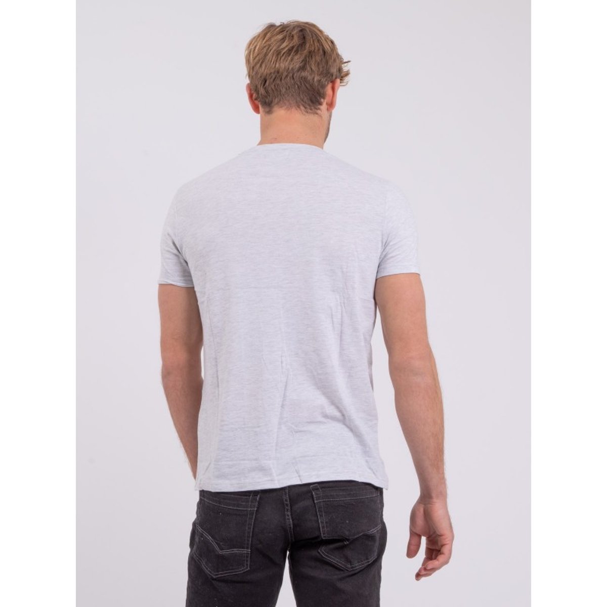 T-shirt Col Rond Pur Coton Nabalex gris, RITCHIE