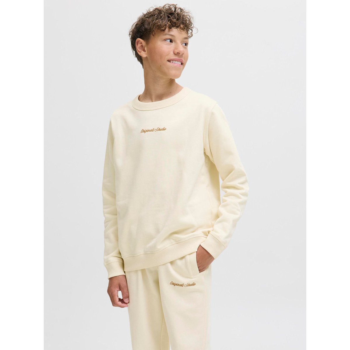 Sweat-Shirt antique white, JACK & JONES JUNIOR