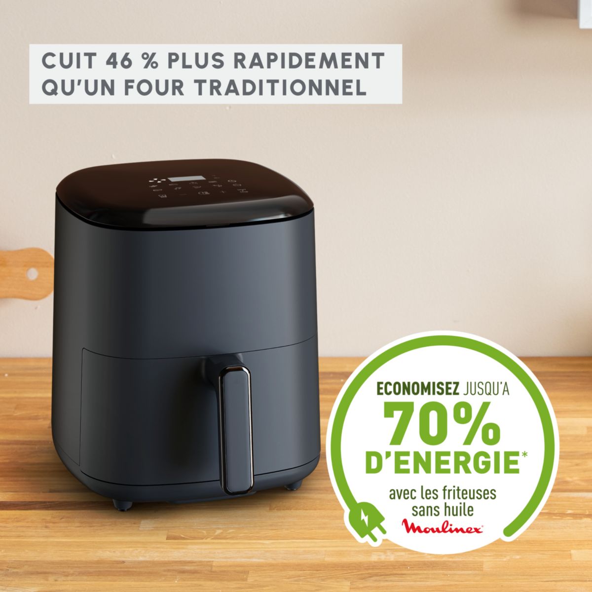 Friteuse sans huile Easy fry max 5L EZ245B20 couleur unique, MOULINEX