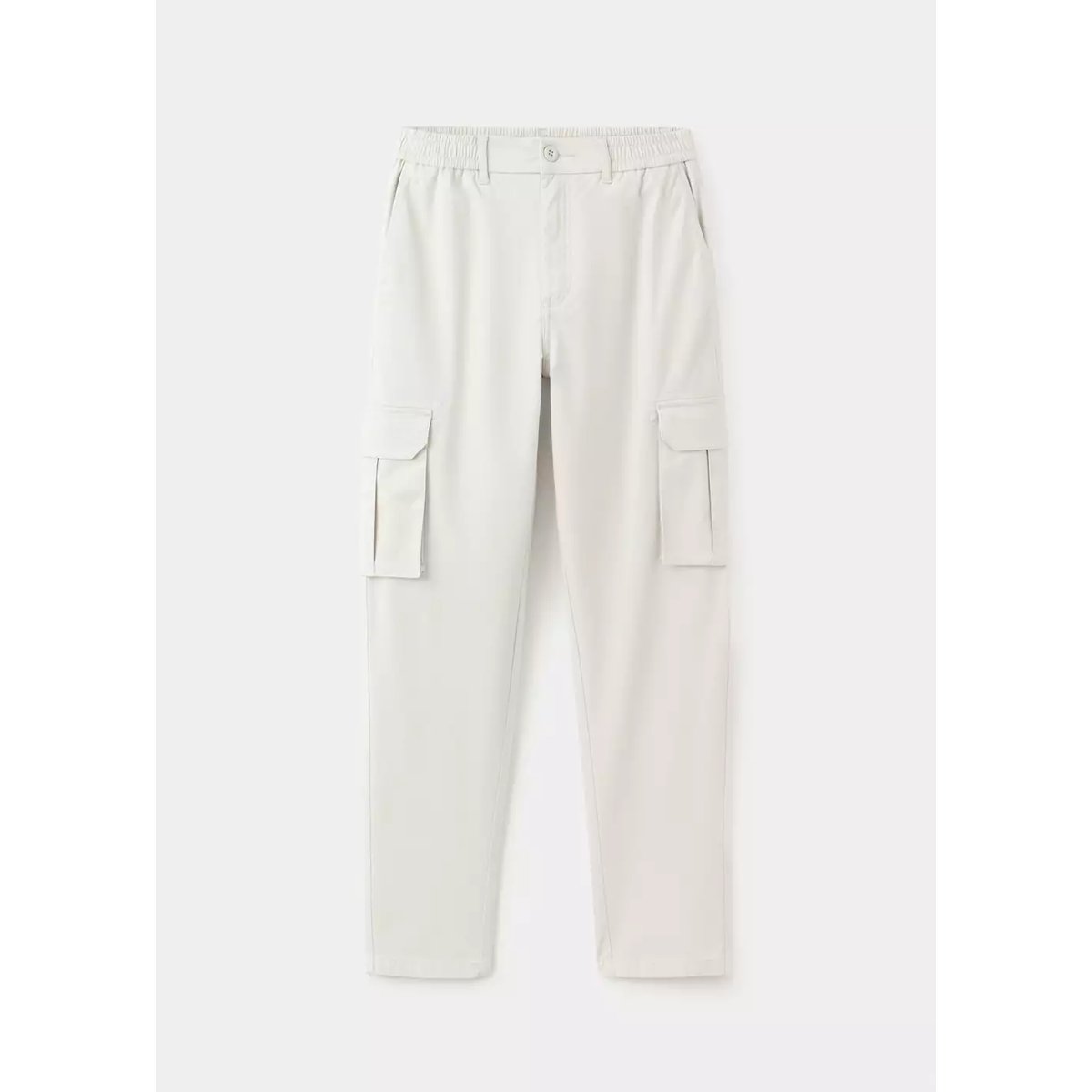 Pantalon droit cargo gris clair/pastel, MANGO TEEN